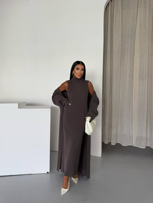 طقم صوف ناعم قطعتين